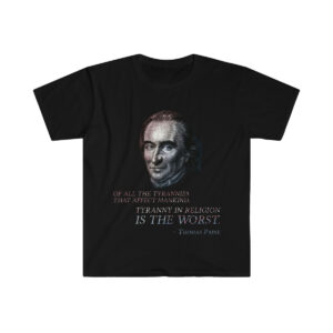 Thomas Paine Shirt | Unisex | Red White & Blue | Founding Fathers Edition