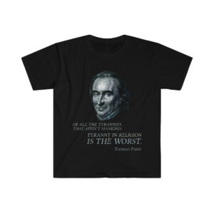 Thomas Paine Shirt | Unisex | Faded Color | Founding Fathers Edition