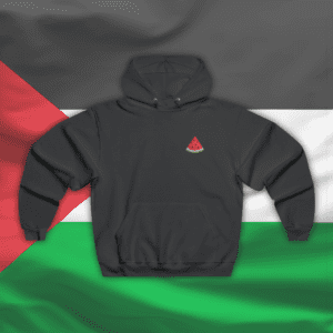 Palestine Watermelon Hooded Sweatshirt | Pocket Logo | Unisex | Free Palestine